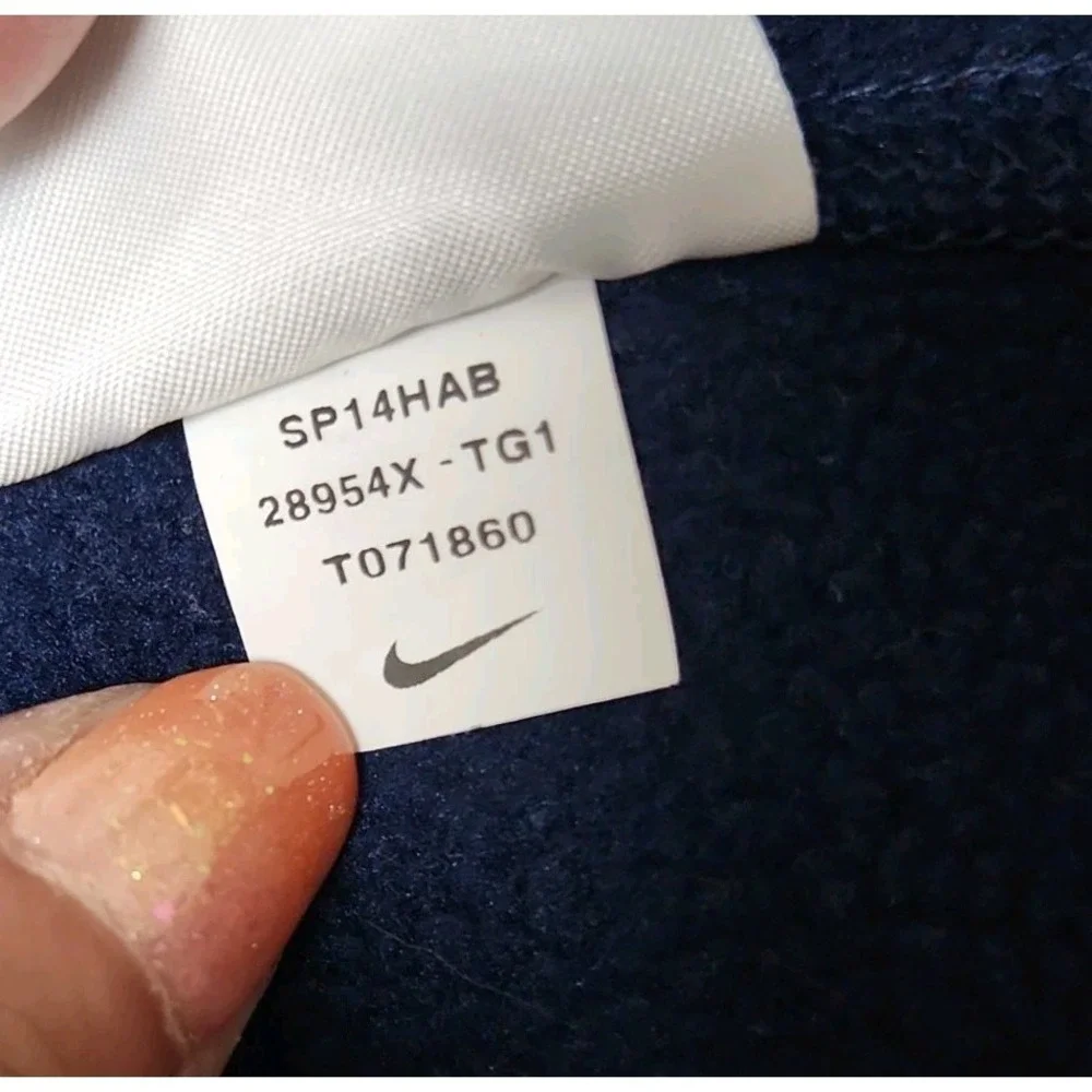 Nike Therma Fit Large Spell Out Script Detroit Tigers Baseball Zip Hoodie